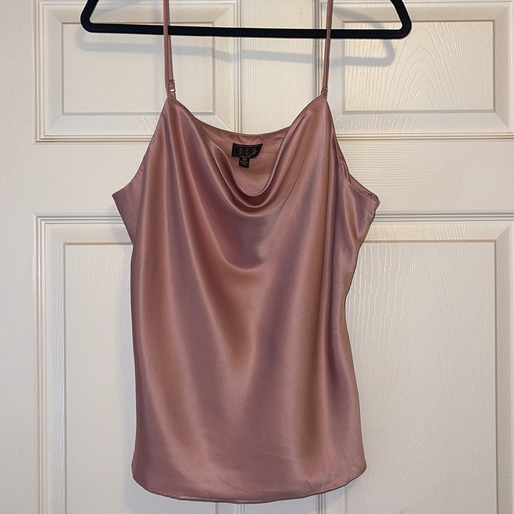 Blush Colored Tank/Cami with Cowl Neck Size:XL NWOT